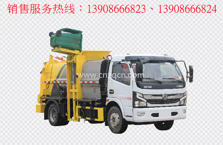 東風多利卡D7餐廚垃圾車(方罐)